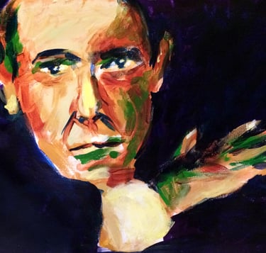 Lenny, acrylic on canvas, 2016, 20x16"
