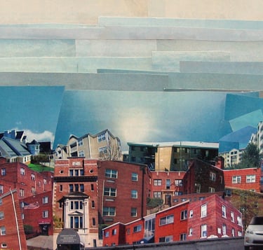 Real Estate I, 2013, collage, 11x8.5"