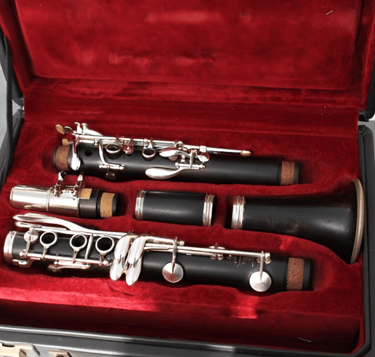 Clarinet in case