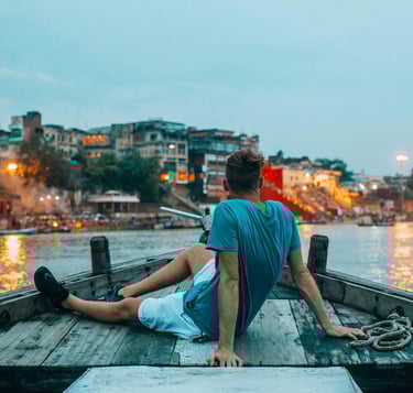 Sunset boating from assi ghat