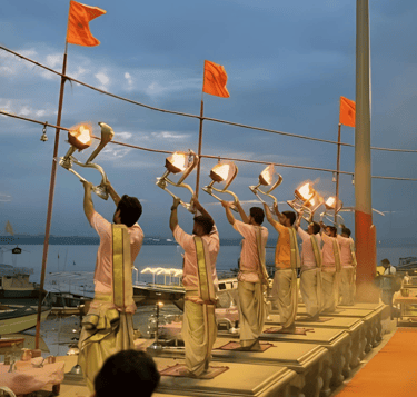 Morning Aarti at Assi Ghat