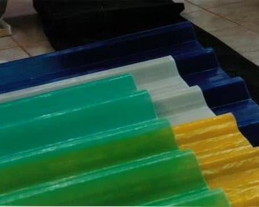 telhas coloridas