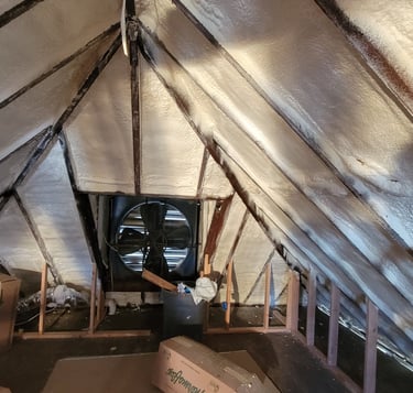 Attic Insulation Spray foam