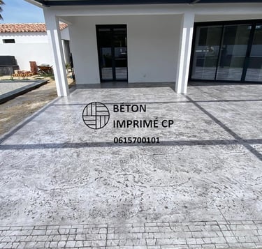 Béton imprimé: beton décoratif personnalisable qui vous permet de créer des sols extérieurs