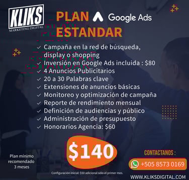 Planes Anuncios en Google