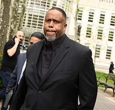Former NBA player and assistant coach Damon Jones departs the federal courthouse in Brooklyn, New York on April 28, 2026