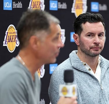 May 12, 2026: Rob Pelinka and JJ Redick answer questions from the press