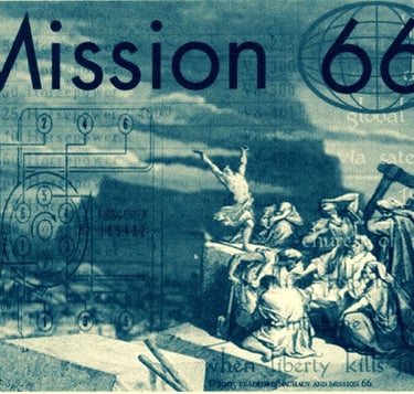 Early promotional cover art for Mission 66