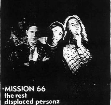 Flyer for Mission 66 show at American Legion in Vicksburg, MS