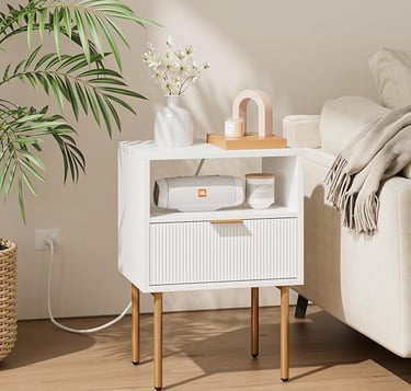 Modern Night Stand with Drawers
