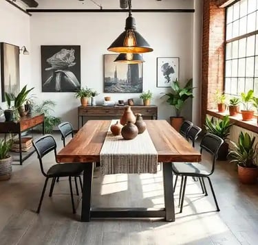  Modern industrial dining room Industrial interior design