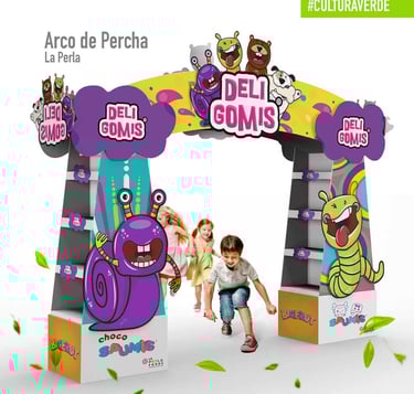 arcos publicitarios de cartón