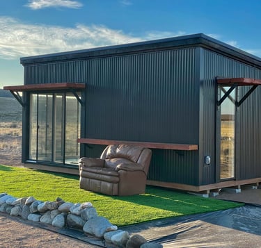 a small house with a couch