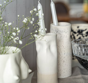 Ceramic modern candle holders