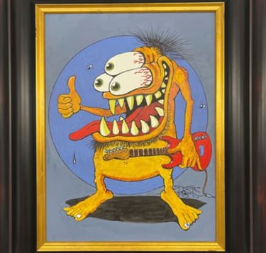 guitar monster by Stanley Mouse