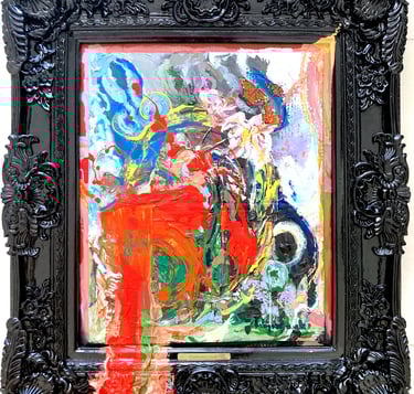 expressive painting of chaos
