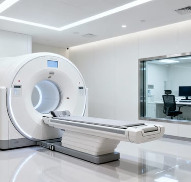 an MRI scanner at the hospital