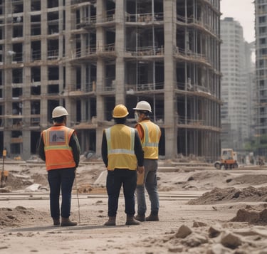 blue and white striped round textile