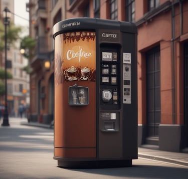 grey vending machine
