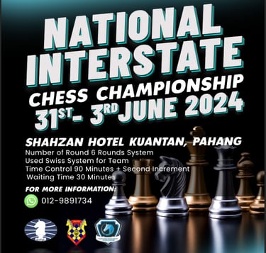 National Interstate Chess Championship 2024. Catur Malaysia Chess