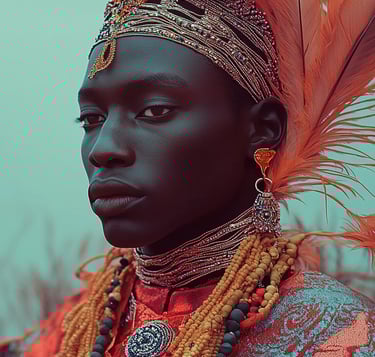 a sangoma healer reimagined by generative ai