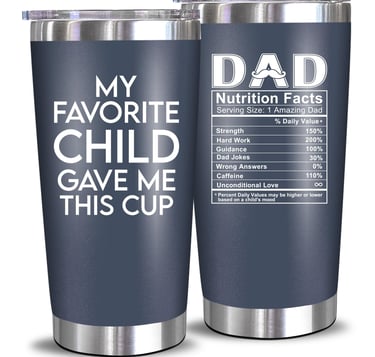 NewEleven 20 Oz Tumbler Dad Child Navy