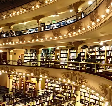 El Ateneo Grand Splendid es una librería, pero también se le considera una maravillosa biblioteca.