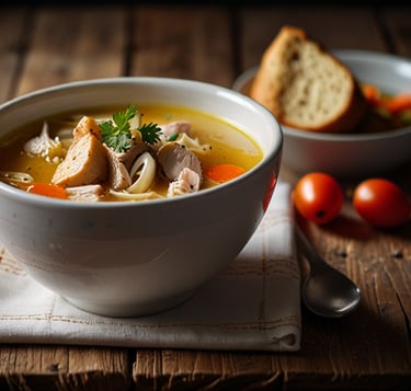 Chicken broth/Csirkehúsleves