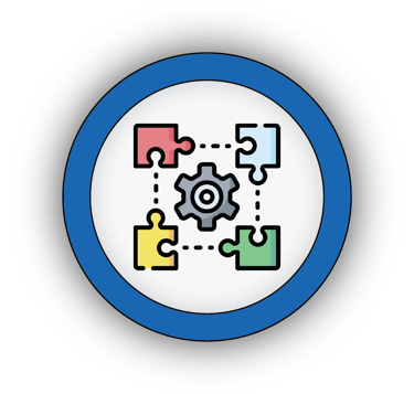 Icon of a custom STEM kit with parts designed to align with a school's official curriculum.