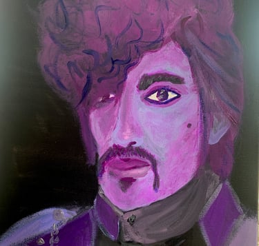 Icons - Purple Prince - acrylic on canvas - 16 x 22"