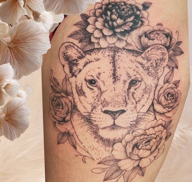 tattoo cover la roche sur yon femme