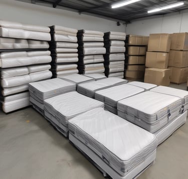 blue and white striped round textile