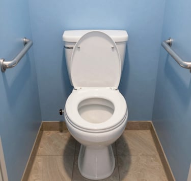 blue and white striped round textile