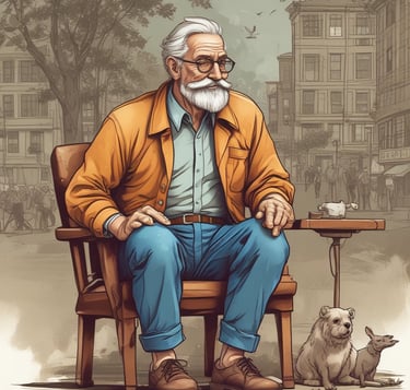 blue and white striped round textile