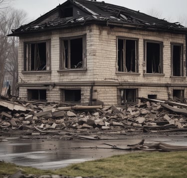 blue and white striped round textile