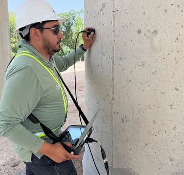 Evaluación del concreto con la pruebas ultrasonido Crosshole