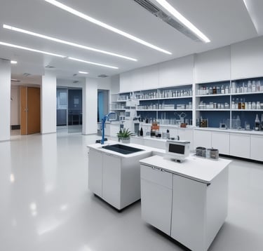 white wooden desk with chair