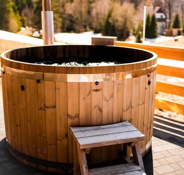 bania na stoku, polana suche, wypoczynek