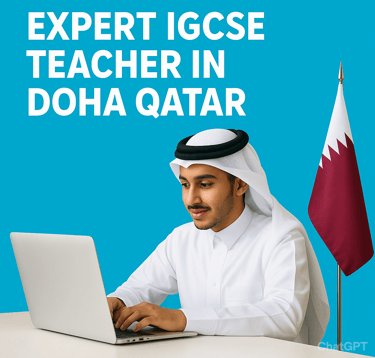 an international student from qatar is learning online by an Expert Online Tutor At Affordable Cost