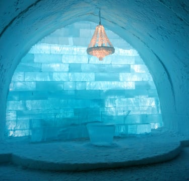 Icehotel w Laponii, Szwecja.