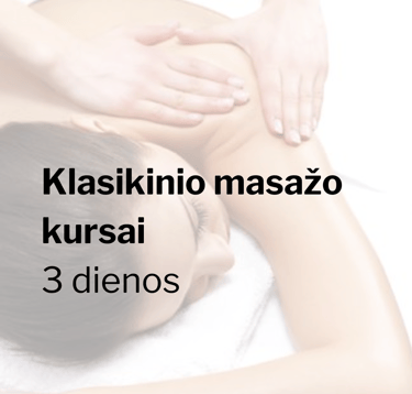 Klasikinio masažo kursai