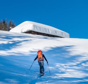Polana Suche, Skitour, zima w Szczyrku, ski-touring