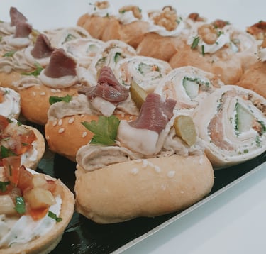 Plateau de petits fours salés