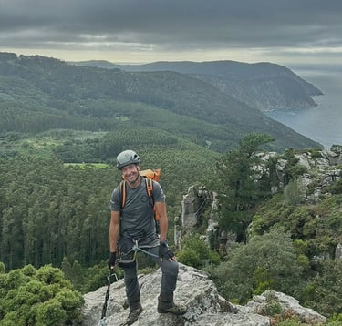 dani perez, guia de barrancos y via ferrata