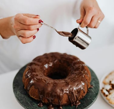 Torta de chocolate con ganache