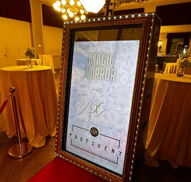 Magic Mirror Fotobox von Partivent – eleganter Fotospiegel für Hochzeiten & Events am Bodensee