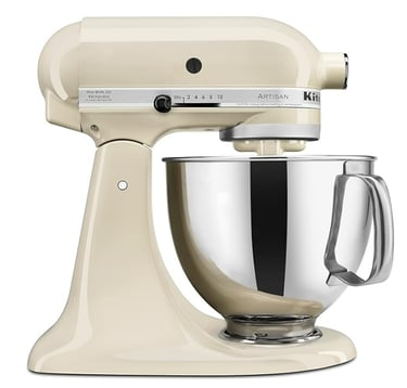 almond colored kitchen aid stand mixer