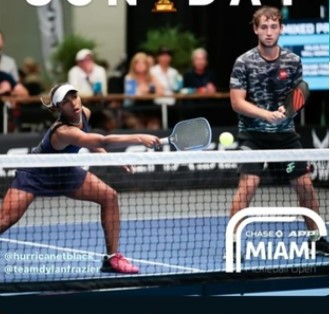 Dylan Frazier and Hurricane Tyra Black in action