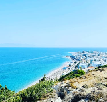 Monte Smith viewpoint in Rhodes Greece
