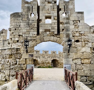 Medieval Old Town in Rhodes Greece